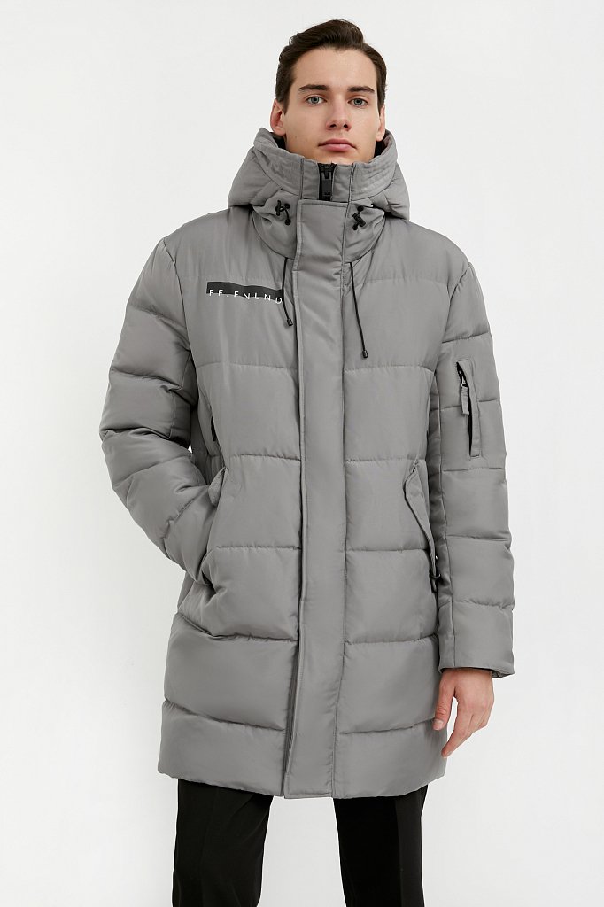 Удлиненное мужское пальто, Модель W20-61001, Фото №1