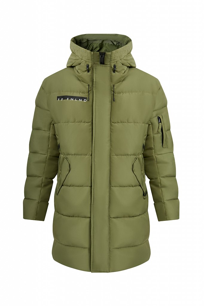 Удлиненное мужское пальто, Модель W20-61001, Фото №8