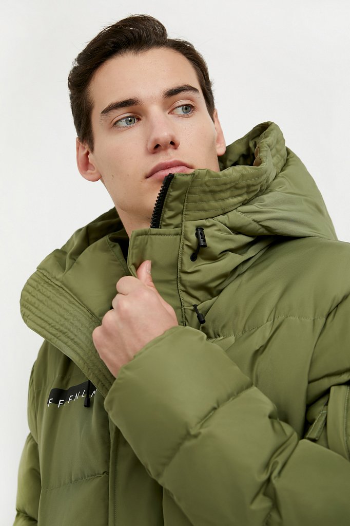 Удлиненное мужское пальто, Модель W20-61001, Фото №7